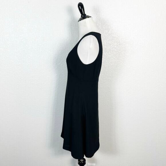 90s Nicole Miller Vintage Womens Babydoll Scoop Neck Mini Dress Black USA Made 6 - Picture 5 of 13